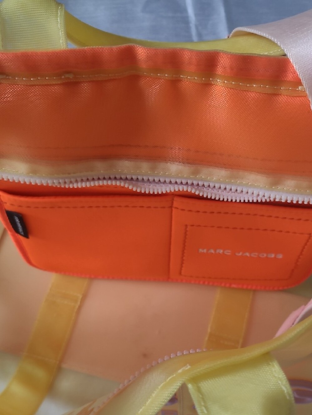 Marc Jacobs Yellow and Pink Transparent 'The Tote Bag' - Picture 8 of 12
